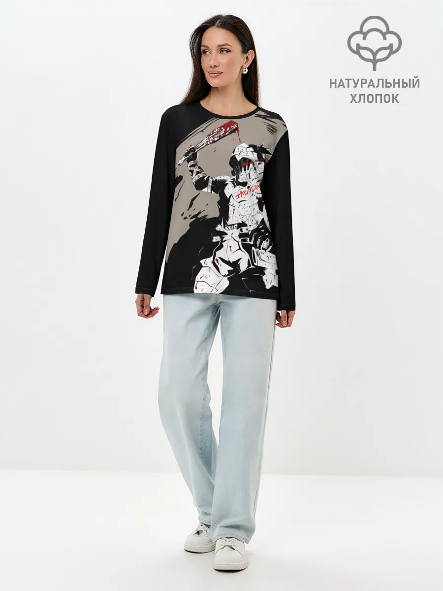 Лонгслив женский. Хлопок / Goblin Slayer killer