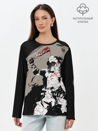 Лонгслив женский. Хлопок / Goblin Slayer killer