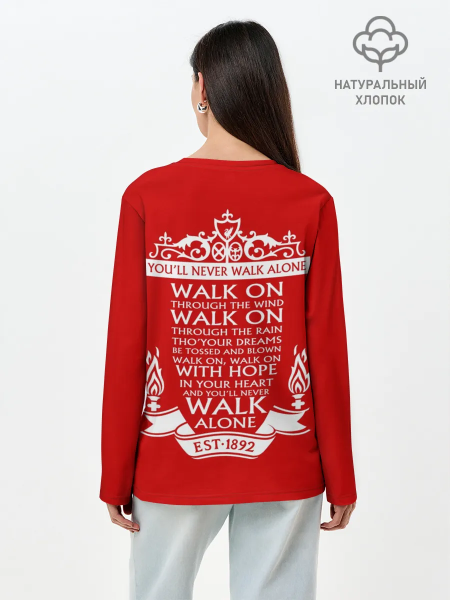 Лонгслив женский. Хлопок / Ливерпуль