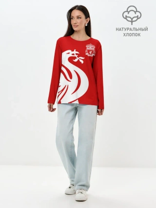 Лонгслив женский. Хлопок / Ливерпуль