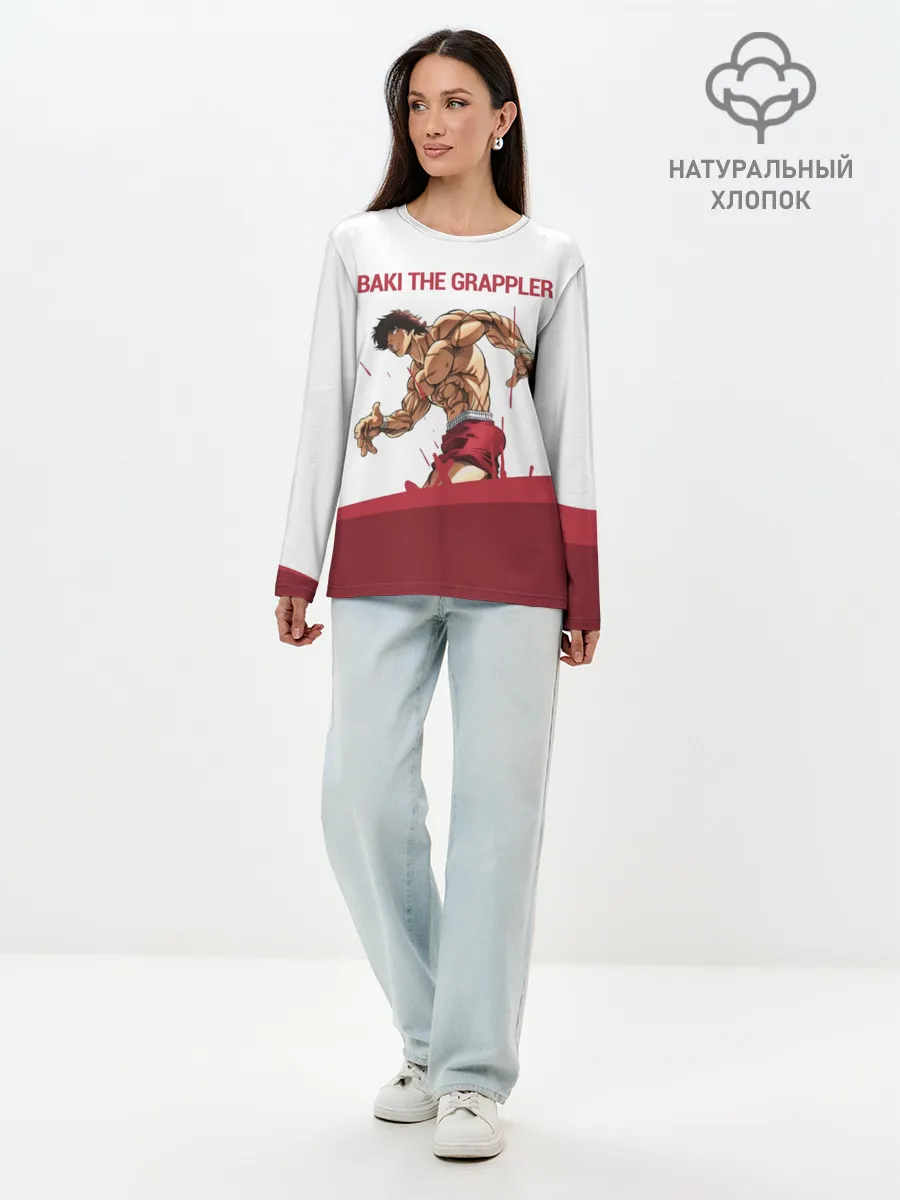 Лонгслив женский. Хлопок / Боец Баки