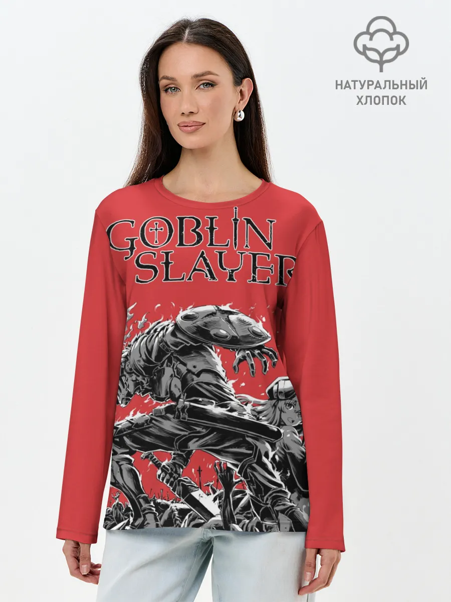 Лонгслив женский. Хлопок / Убийца гоблинов и Жрица
