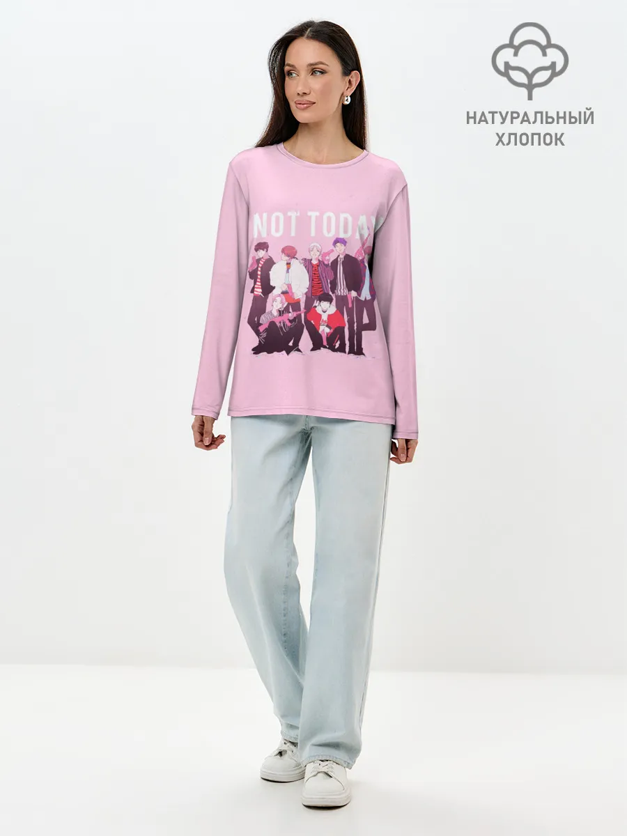 Лонгслив женский. Хлопок / BTS