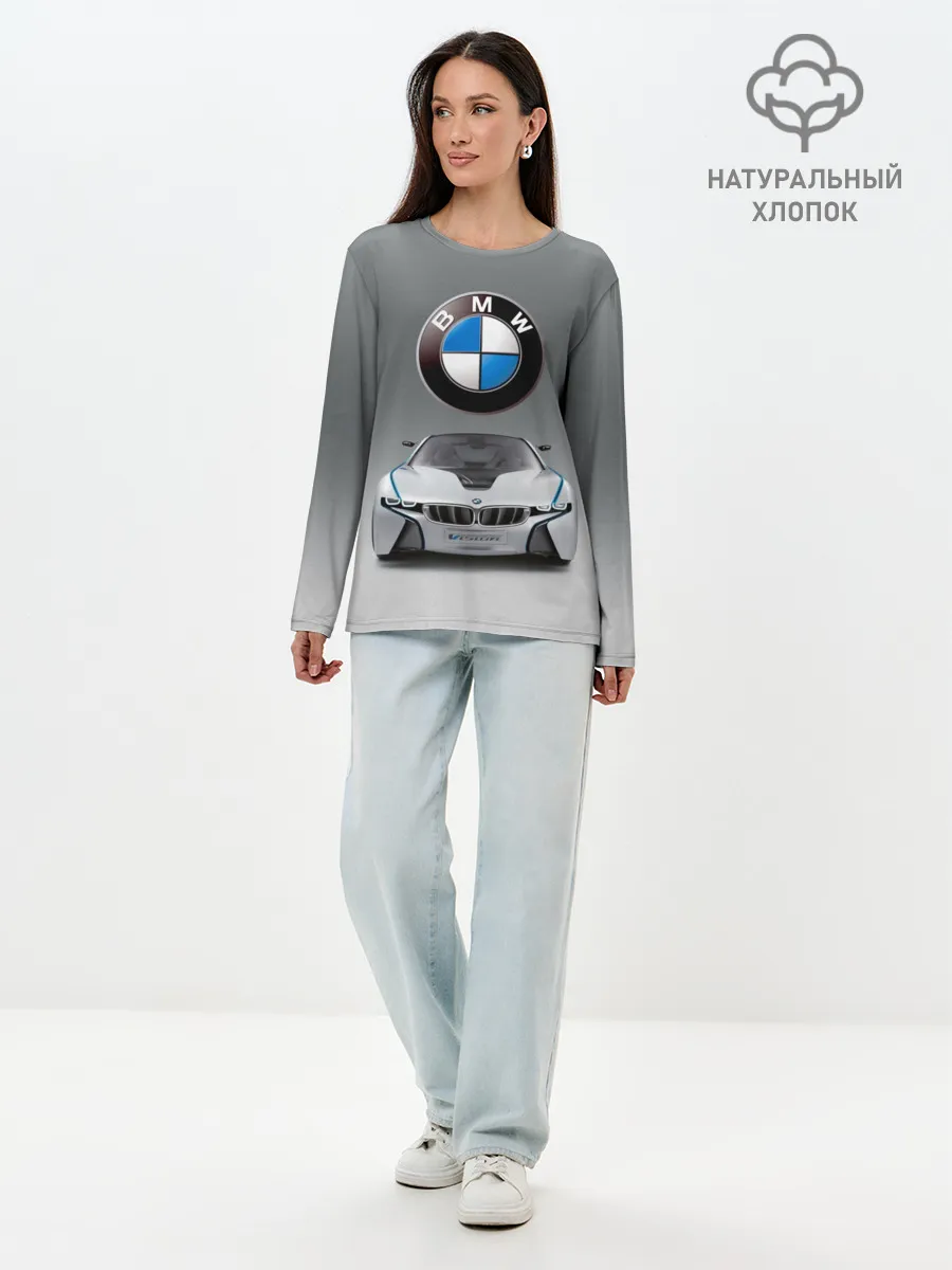Лонгслив женский. Хлопок / BMW Vision