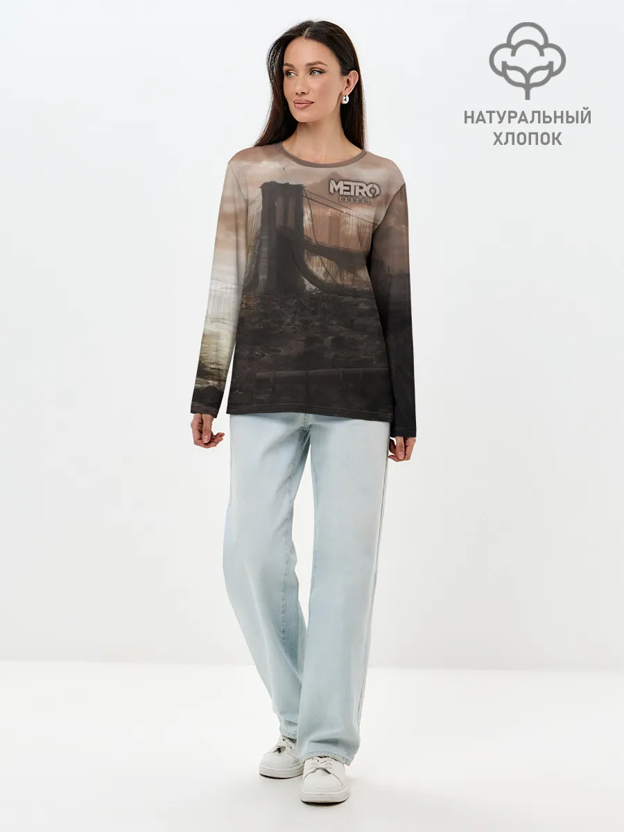 Лонгслив женский. Хлопок / Метро: Исход