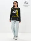 Лонгслив женский. Хлопок / TOP - Skeleton Clique