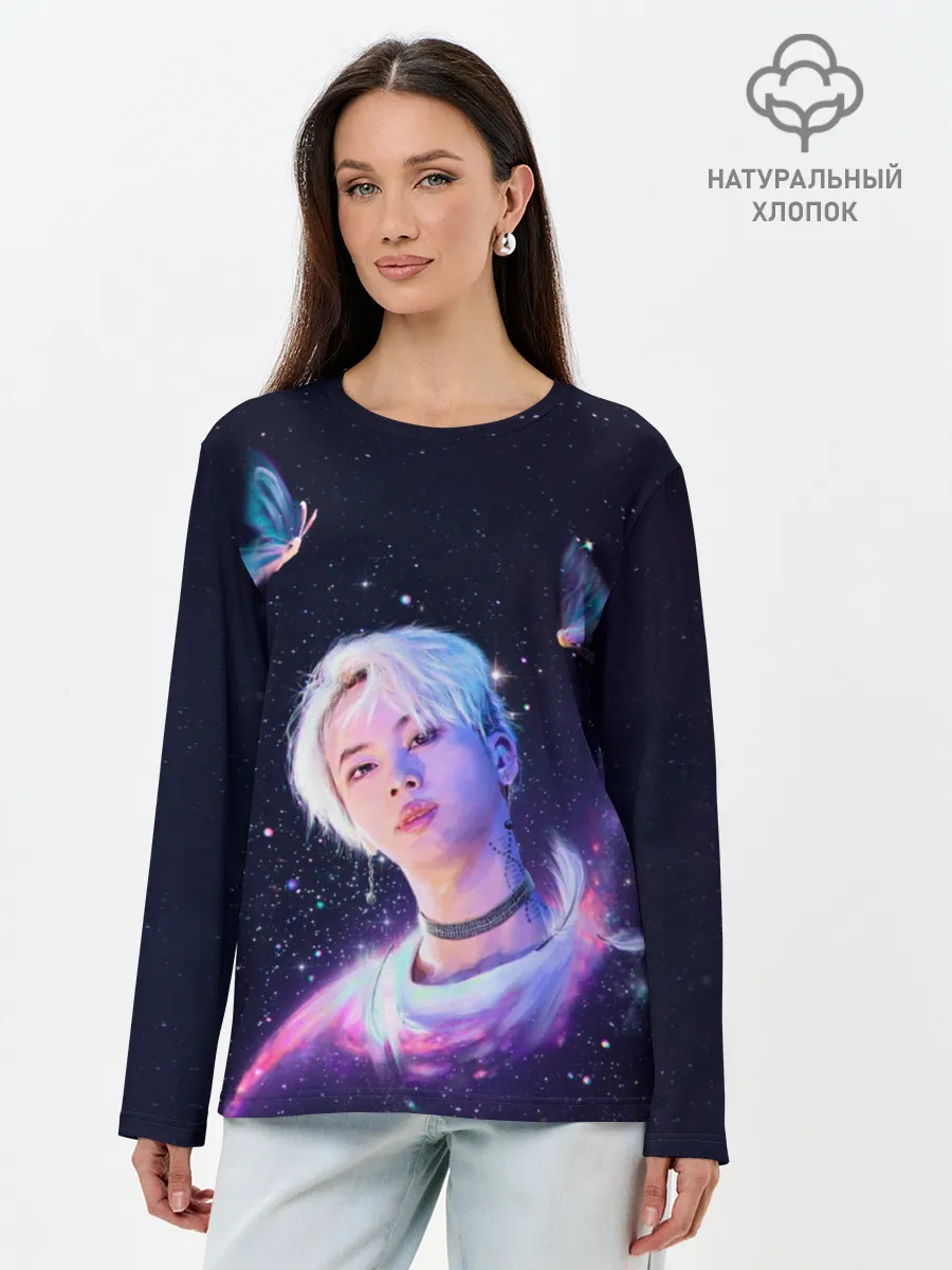 Лонгслив женский. Хлопок / BTS. DNA