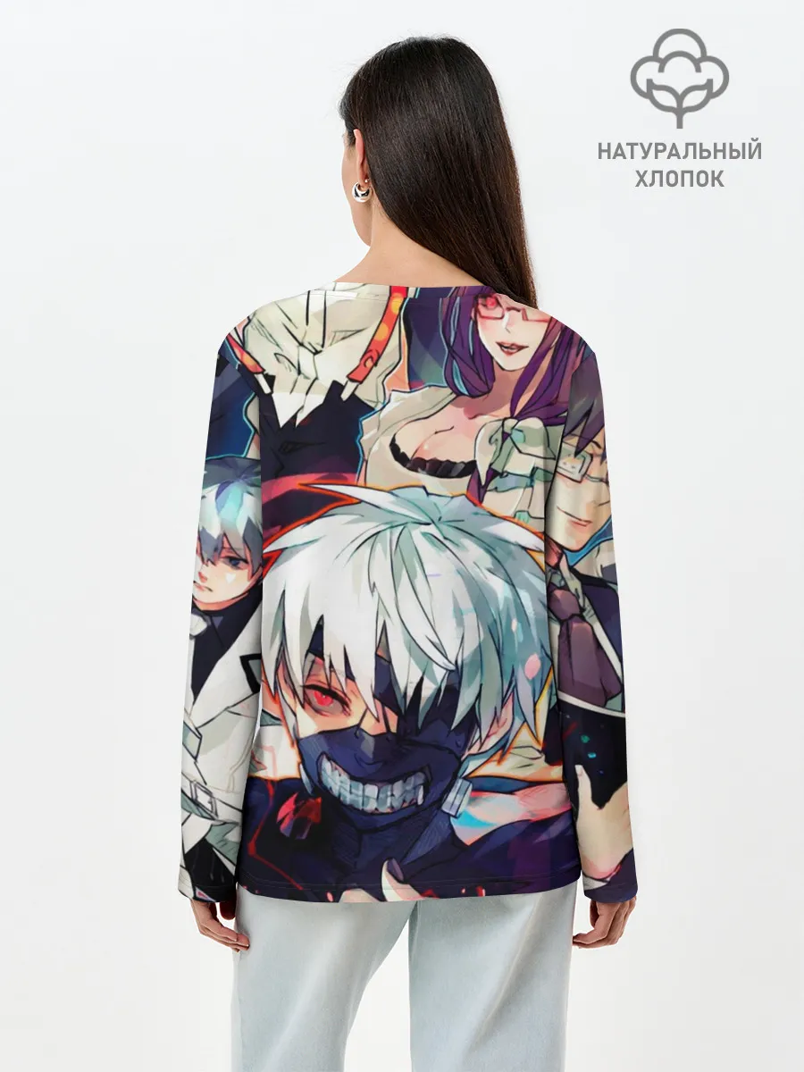 Лонгслив женский. Хлопок / Tokyo Ghoul
