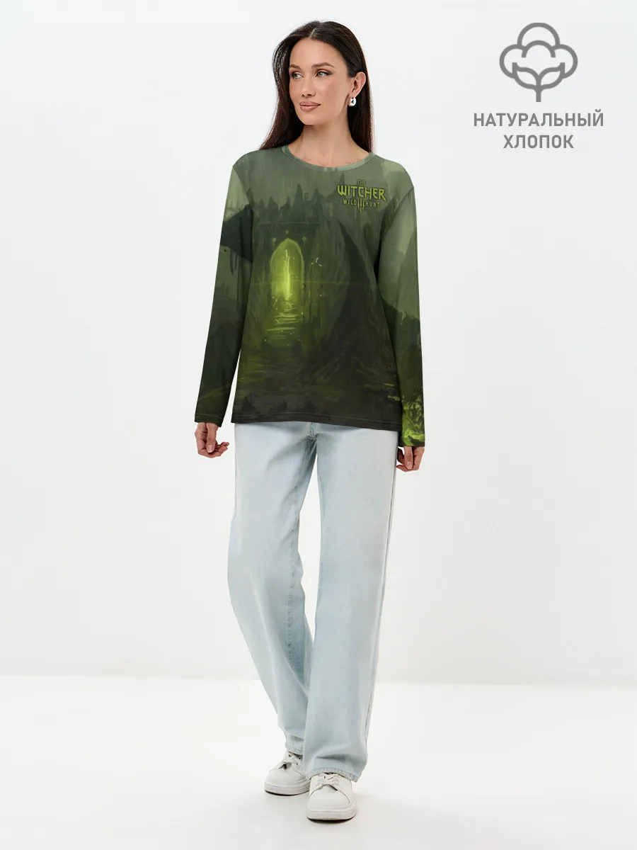 Лонгслив женский. Хлопок / Ведьмак 3: Дикая Охота