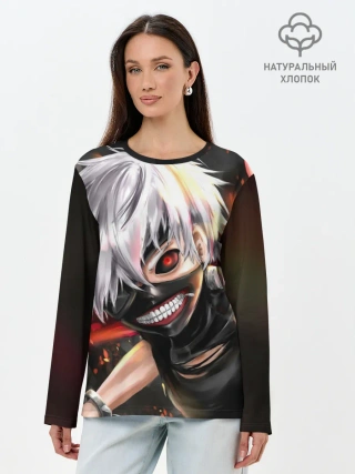 Лонгслив женский. Хлопок / Tokyo Ghoul