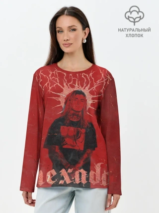 Лонгслив женский. Хлопок / Ghostemane Hexada