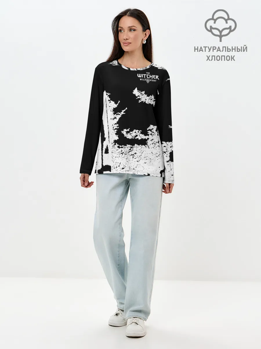 Лонгслив женский. Хлопок / The Witcher 3: Wild Hunt