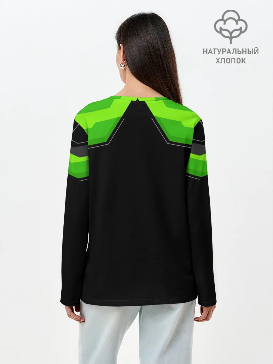 Лонгслив женский. Хлопок / Kawasaki club