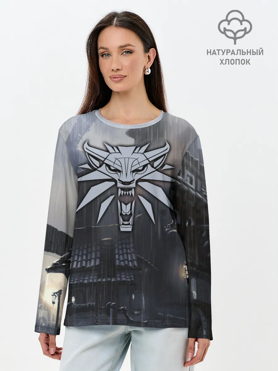 Лонгслив женский. Хлопок / The Witcher 3: Wild Hunt