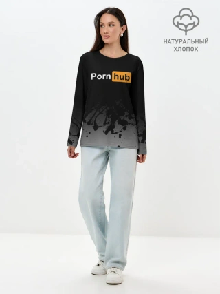 Лонгслив женский. Хлопок / Pornhub