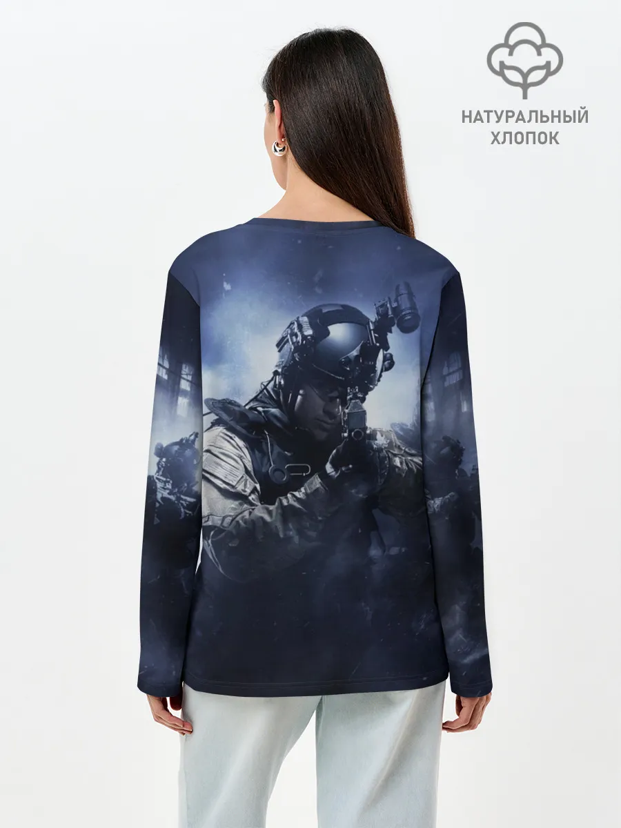 Лонгслив женский. Хлопок / Counter Strike