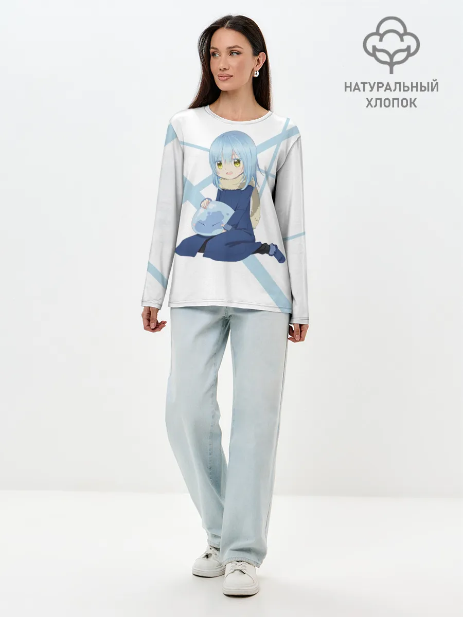 Лонгслив женский. Хлопок / О моём перерождении в слизь