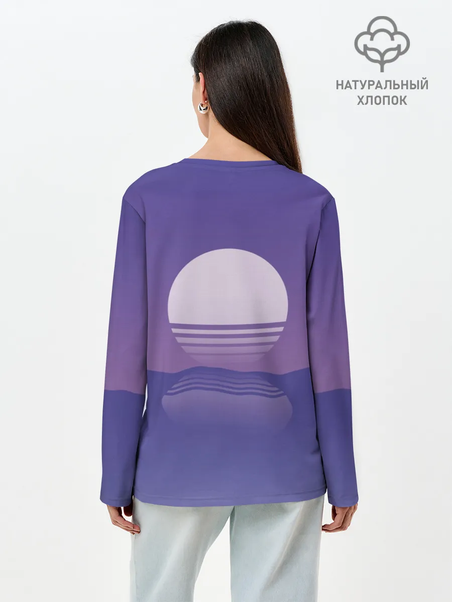 Лонгслив женский. Хлопок / Come back down