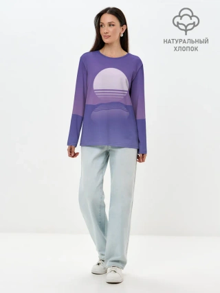 Лонгслив женский. Хлопок / Come back down