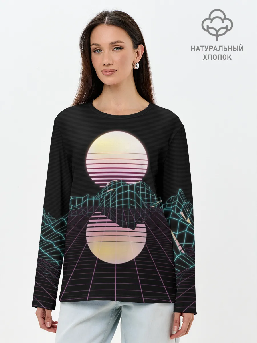 Лонгслив женский. Хлопок / Retro Wave