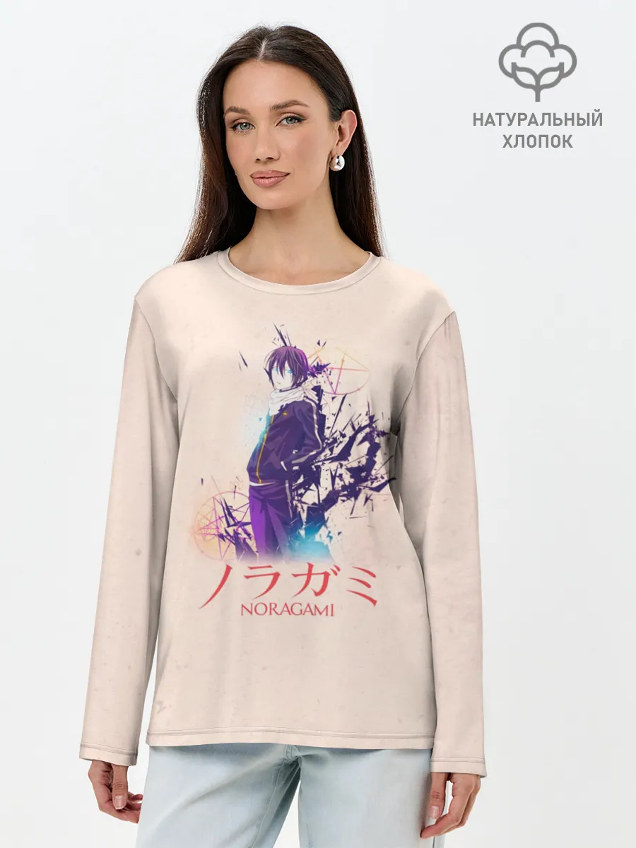 Лонгслив женский. Хлопок / Ято из аниме БЕЗДОМНЫЙ БОГ