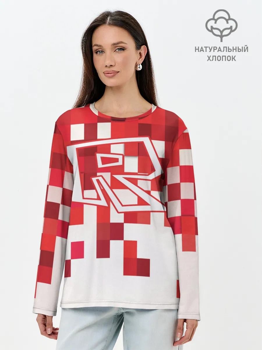Лонгслив женский. Хлопок / Roblox