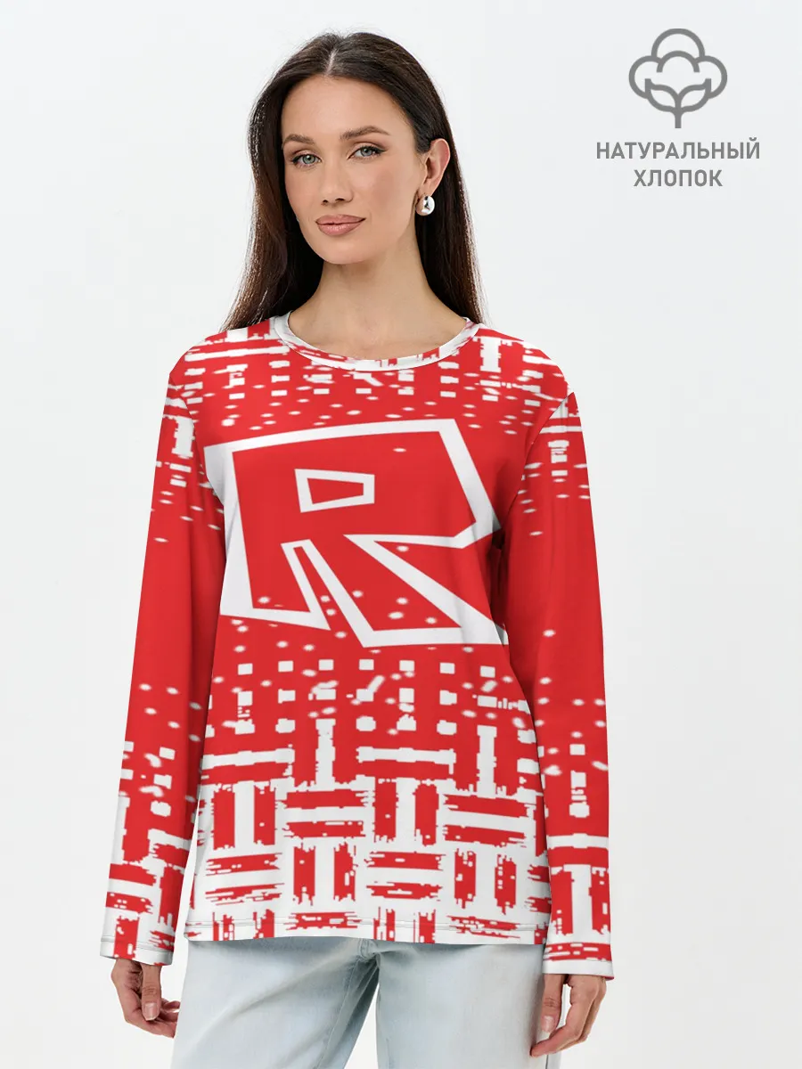 Лонгслив женский. Хлопок / Roblox