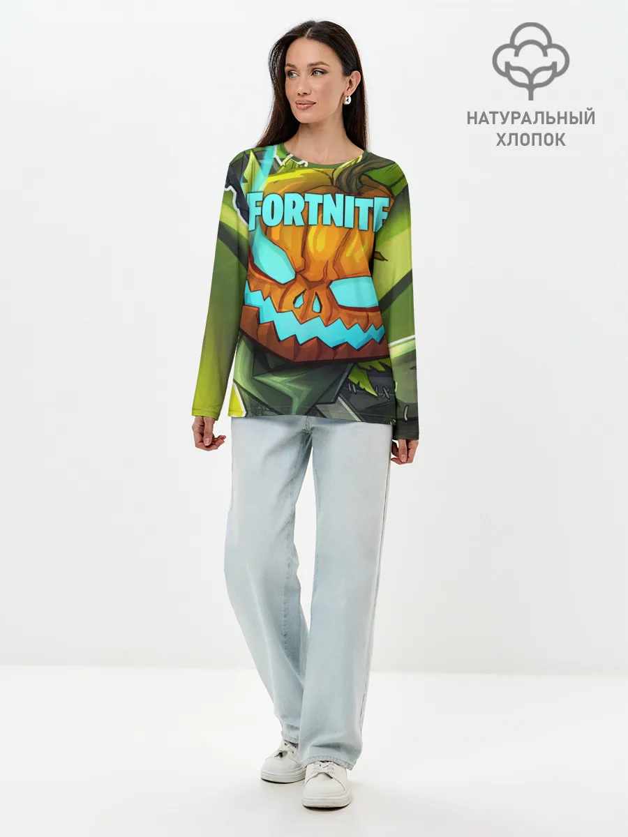 Лонгслив женский. Хлопок / Fortnite Save the World