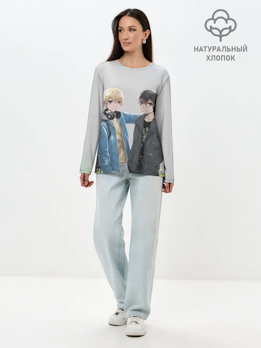 Лонгслив женский. Хлопок / Алисизация САО