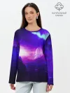 Лонгслив женский. Хлопок / Космическое сияние