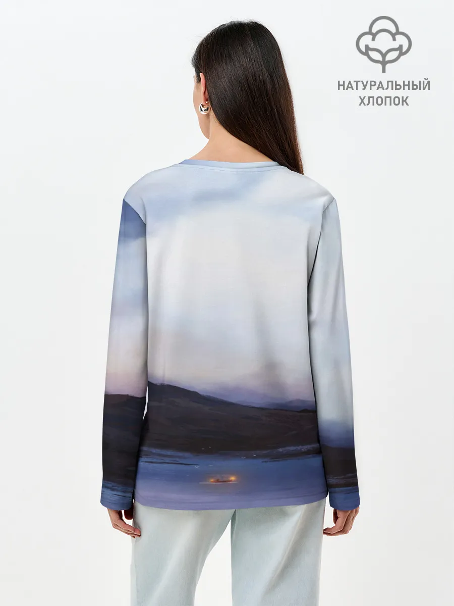 Лонгслив женский. Хлопок / DEATH STRANDING