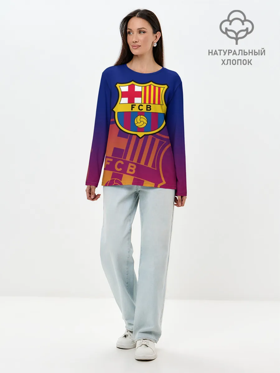 Лонгслив женский. Хлопок / Барселона