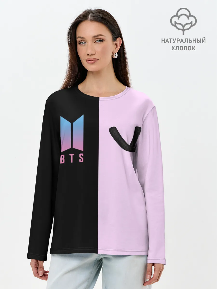 Лонгслив женский. Хлопок / BTS V