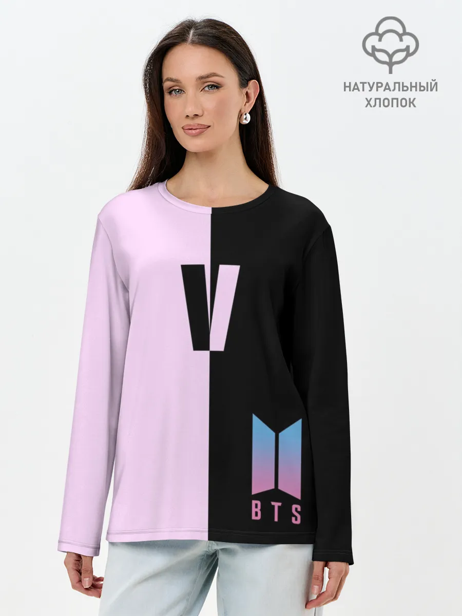 Лонгслив женский. Хлопок / BTS V
