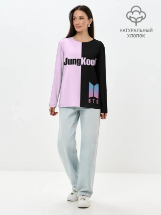 Лонгслив женский. Хлопок / BTS Jung Kook