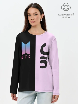 Лонгслив женский. Хлопок / BTS Jin