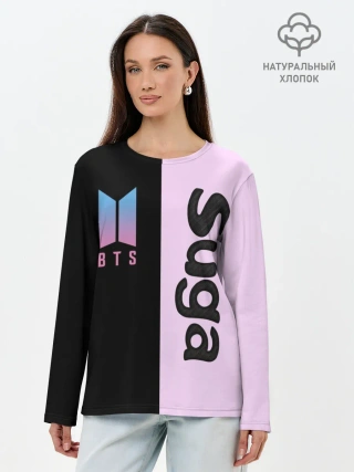 Лонгслив женский. Хлопок / BTS Suga