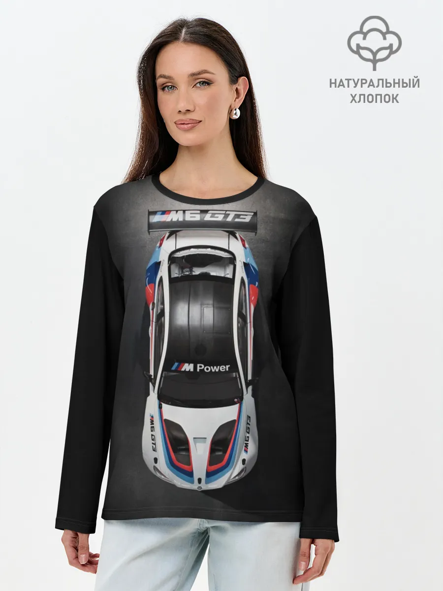 Лонгслив женский. Хлопок / BMW M Power
