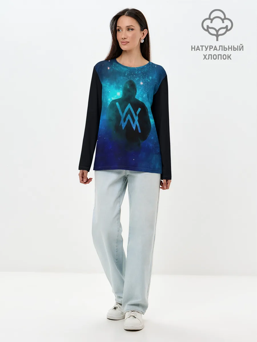 Лонгслив женский. Хлопок / Alan Walker