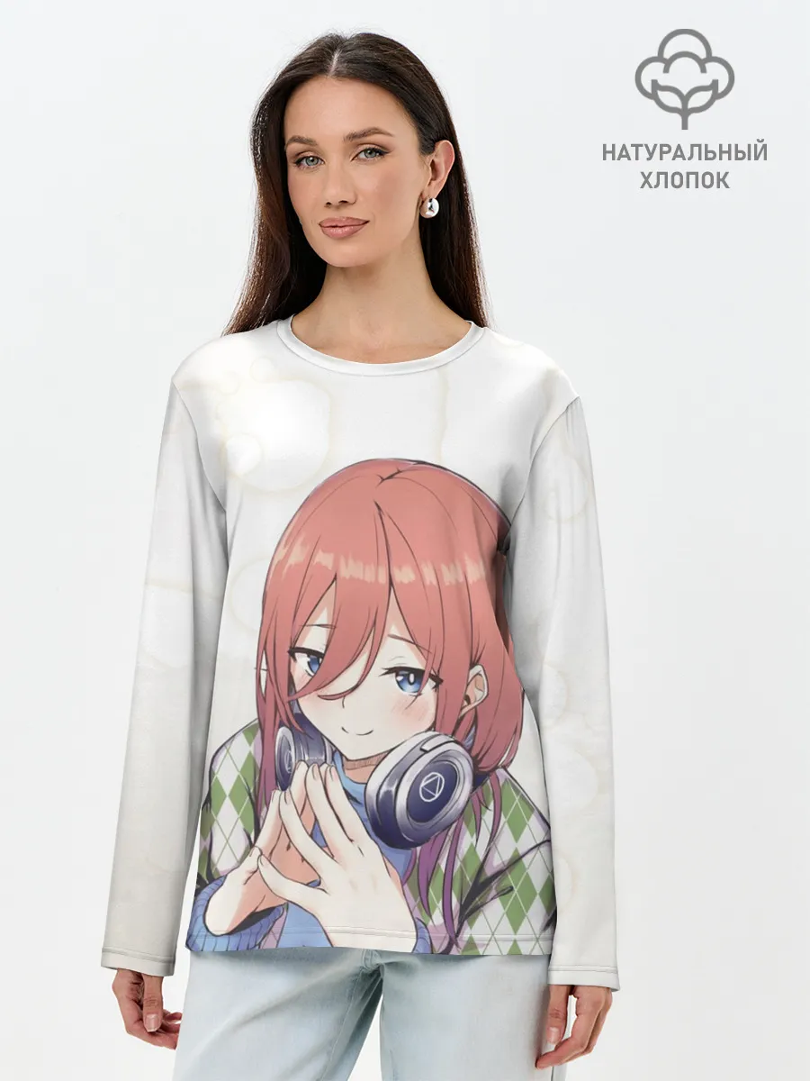 Лонгслив женский. Хлопок / Накано