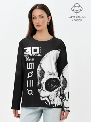 Лонгслив женский. Хлопок / 30 Seconds to Mars