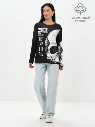 Лонгслив женский. Хлопок / 30 Seconds to Mars