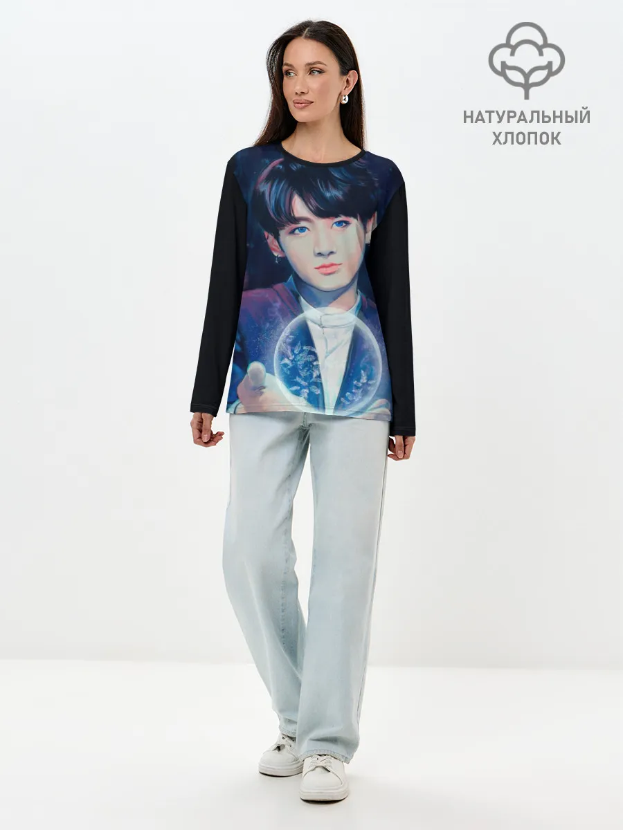 Лонгслив женский. Хлопок / BTS [2]