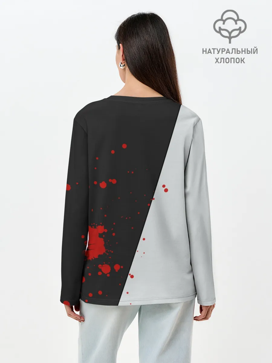 Лонгслив женский. Хлопок / Токийский гуль - Характер