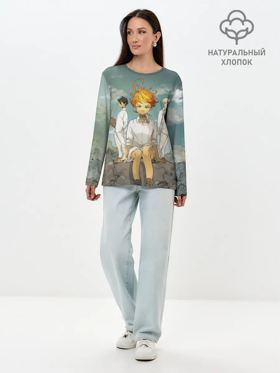 Лонгслив женский. Хлопок / The Promised Neverland