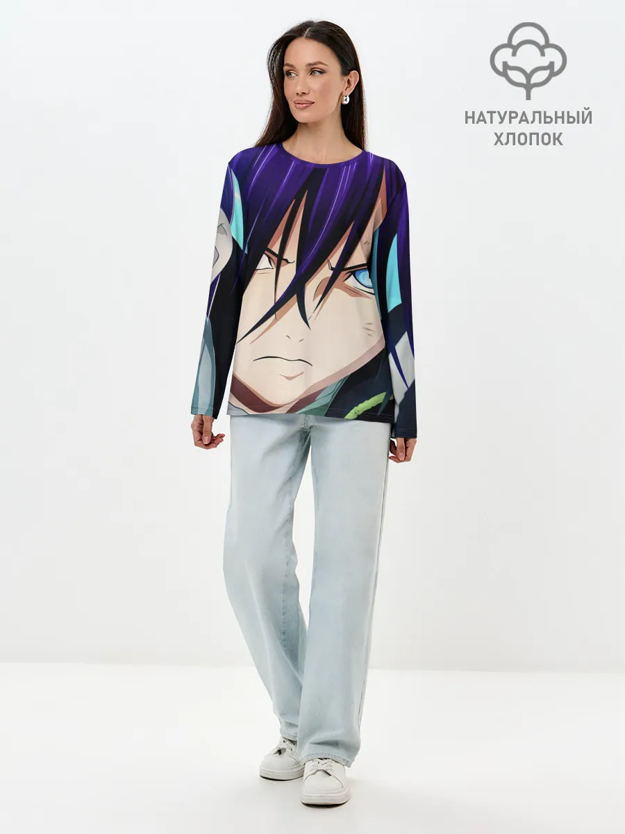 Лонгслив женский. Хлопок / Yato from Noragami
