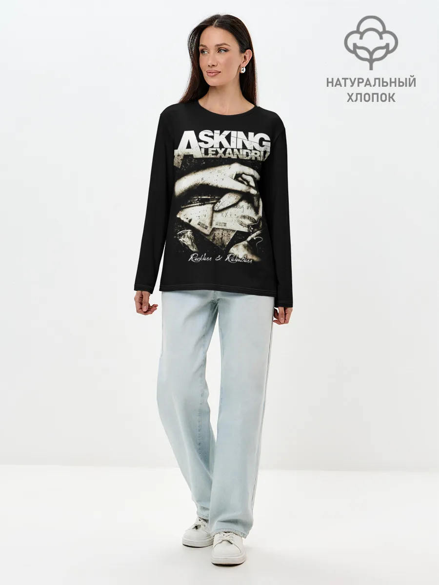 Лонгслив женский. Хлопок / Asking Alexandria