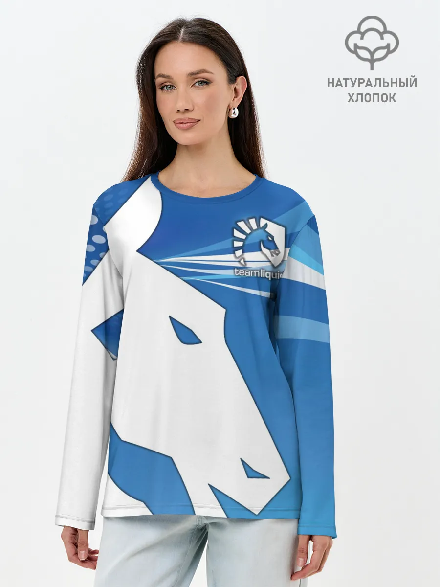 Лонгслив женский. Хлопок / Team Liquid
