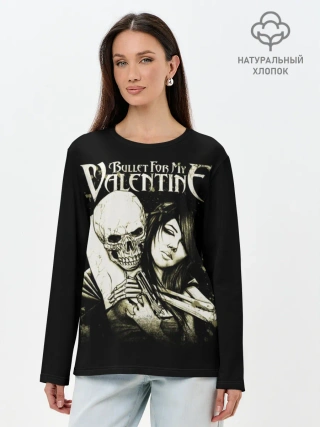 Лонгслив женский. Хлопок / Bullet For My Valentine