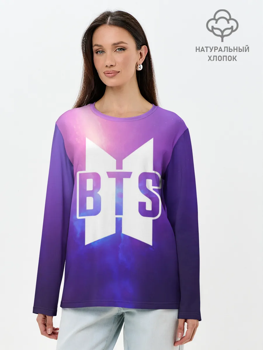 Лонгслив женский. Хлопок / BTS SPACE